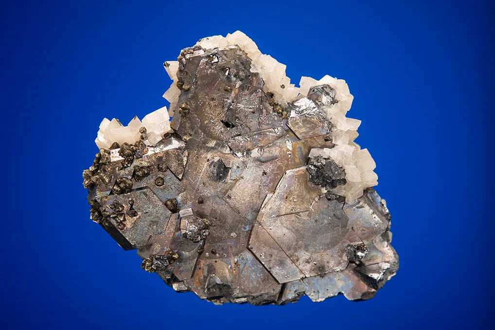 Galena (Spinel law twin) with Dolomite image