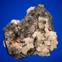Galena (Spinel law twin) with Dolomite - image 1