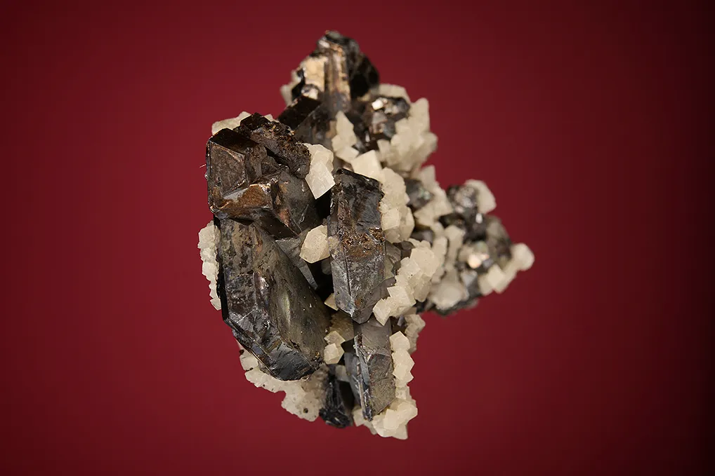Galena (Spinel law twin) with Dolomite - image 5