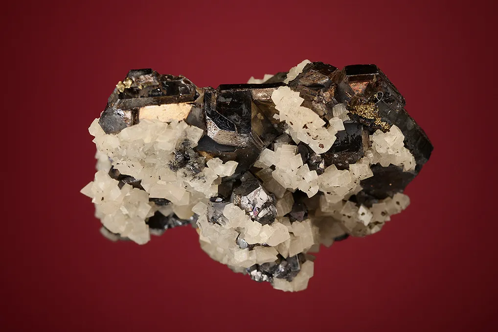 Galena (Spinel law twin) with Dolomite - image 3