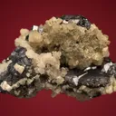 Galena (Spinel law twin) with Dolomite - image 4