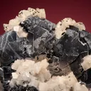 Galena (Spinel law twin) with Dolomite - image 2