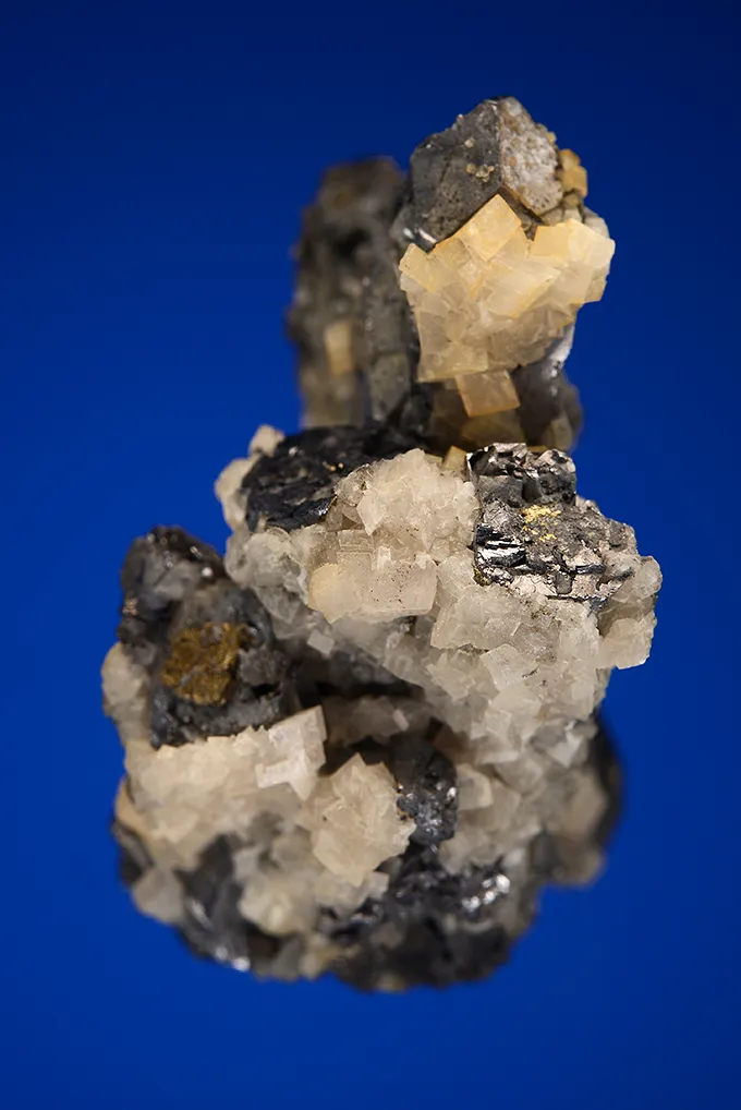 Galena (Spinel law twin) with Dolomite - image 3