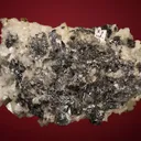 Galena (Spinel law twin) with Dolomite - image 4