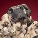 Galena (Spinel law twin) with Dolomite - image 2