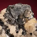 Galena (Spinel law twin) with Dolomite - image 2