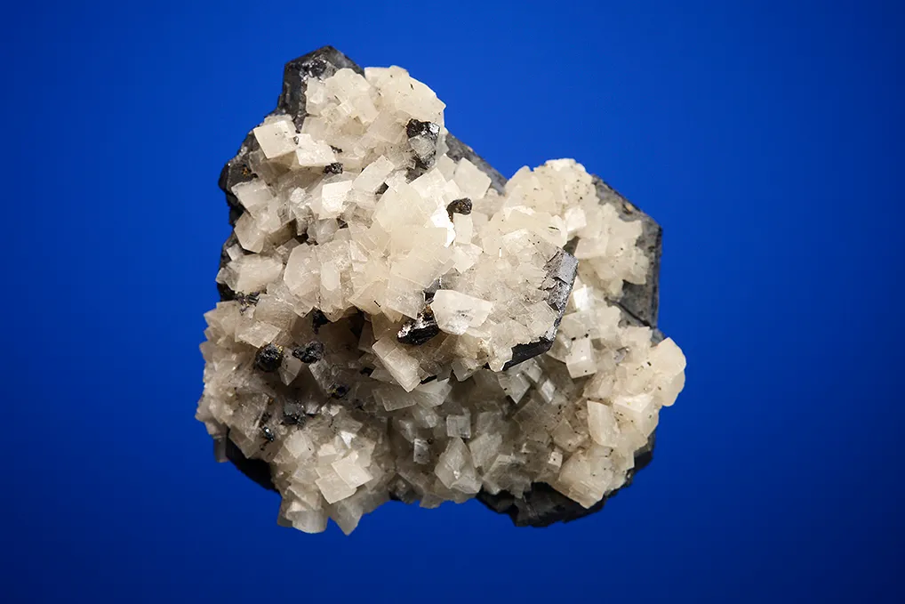 Galena (Spinel law twin) with Dolomite - image 5