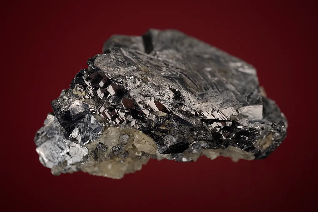Galena (Spinel law twin) with Dolomite - image 4