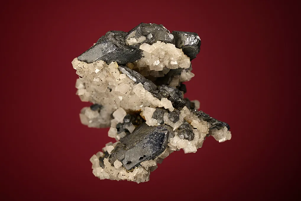 Galena (Spinel law twin) with Dolomite - image 4