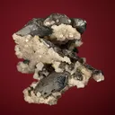 Galena (Spinel law twin) with Dolomite - image 4