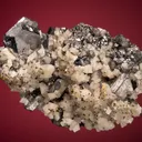 Galena (Spinel law twin) with Dolomite - image 1