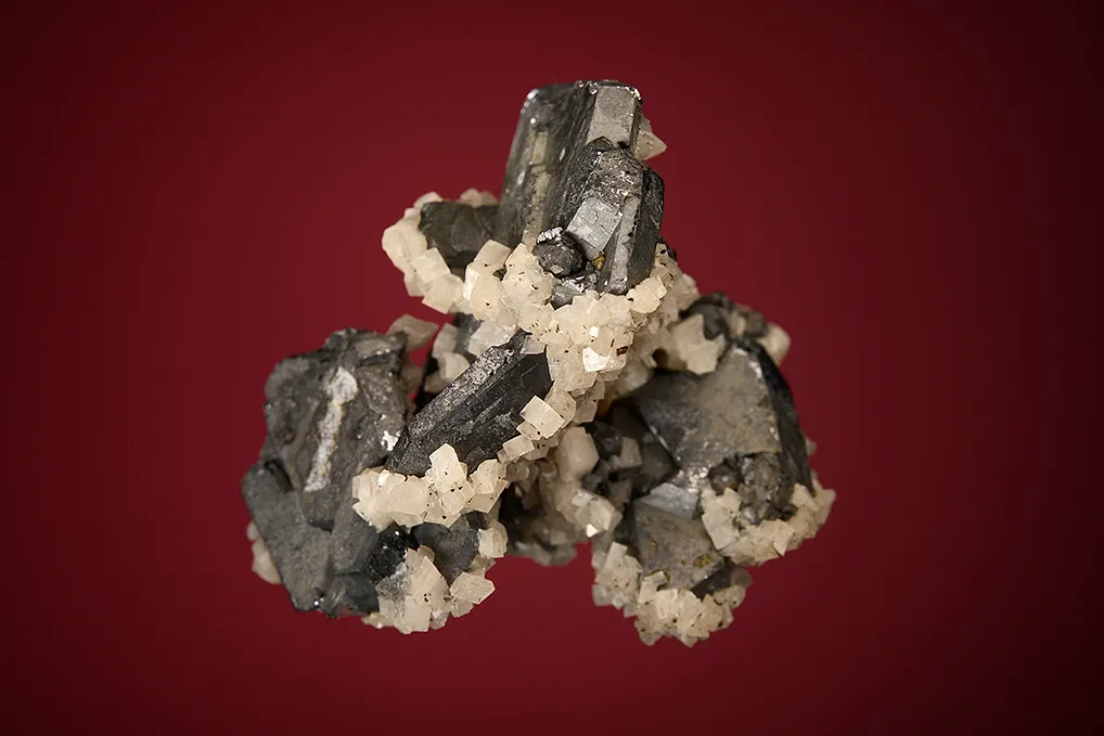 Galena (Spinel law twin) with Dolomite - image 5