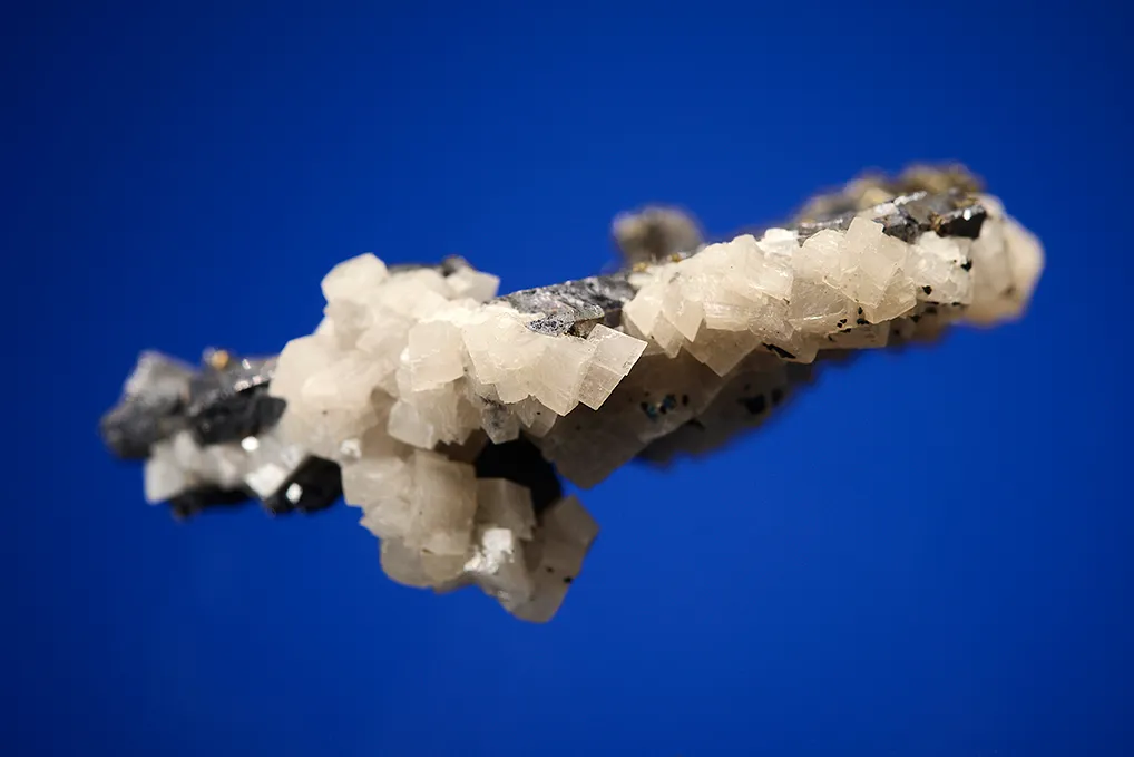 Galena (Spinel law twin) with Dolomite - image 3