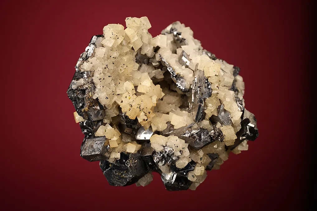 Galena (Spinel law twin) with Dolomite - image 4