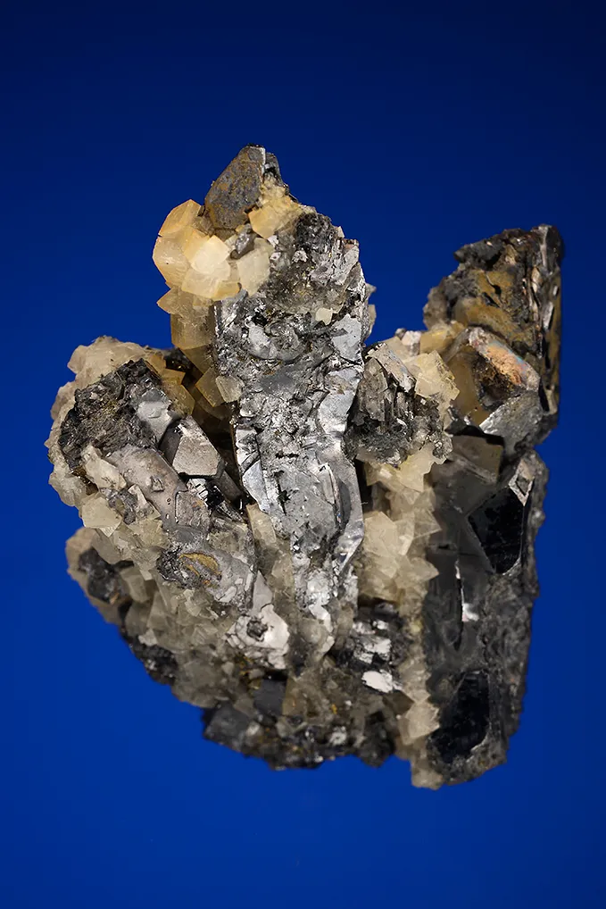 Galena (Spinel law twin) with Dolomite - image 5