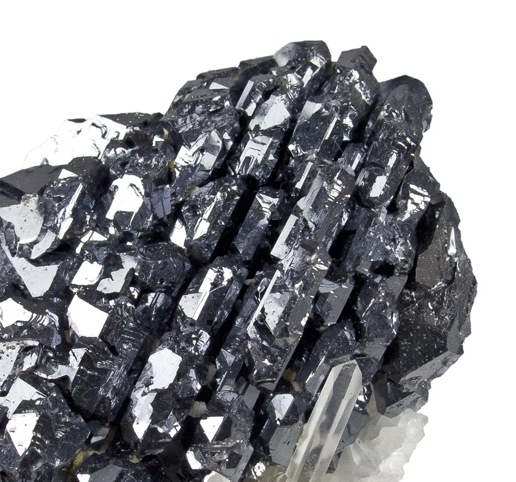 Galena (Spinel Twinned) on Quartz - image 2