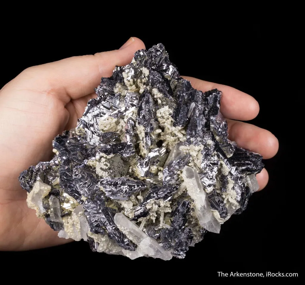 Galena (Spinel Twinned) with Quartz - image 6