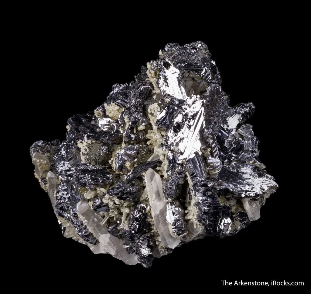 Galena (Spinel Twinned) with Quartz - image 2