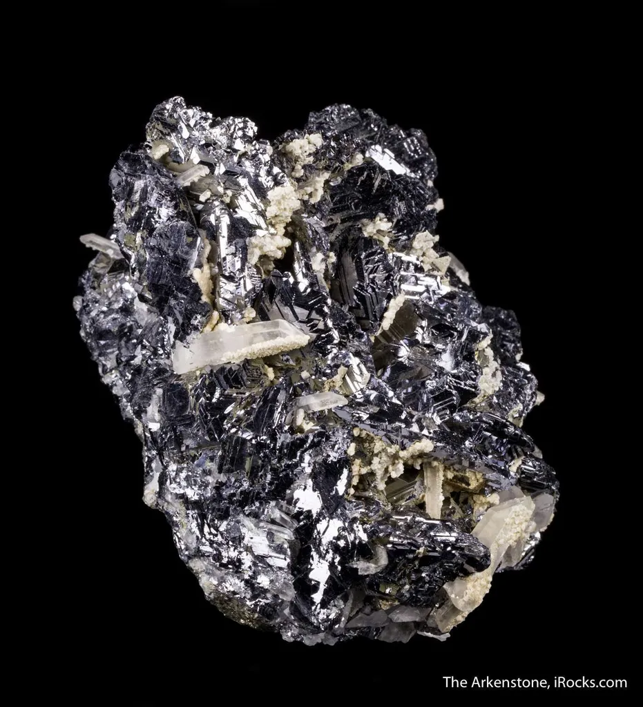 Galena (Spinel Twinned) with Quartz - image 5