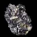 Galena (Spinel Twinned) with Quartz - image 5