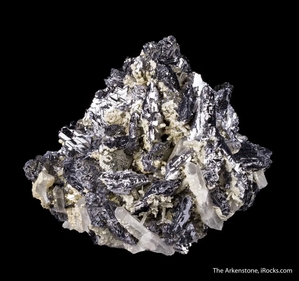 Galena (Spinel Twinned) with Quartz image