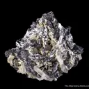 Galena (Spinel Twinned) with Quartz - image 1