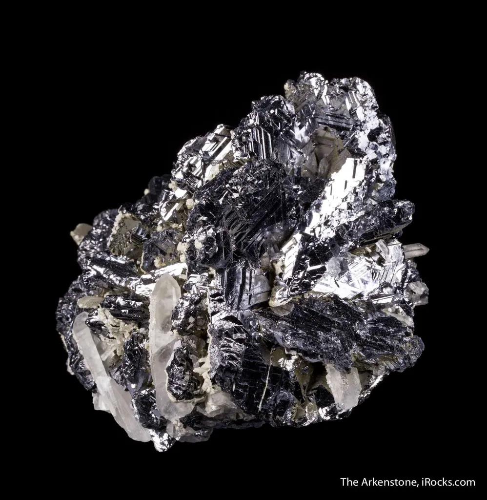 Galena (Spinel Twinned) with Quartz - image 3