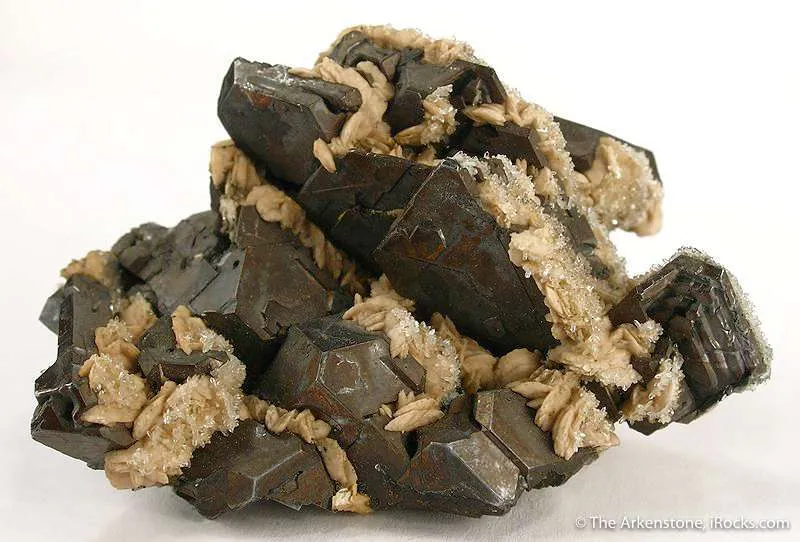 Galena (Twinned) With Quartz and Siderite image