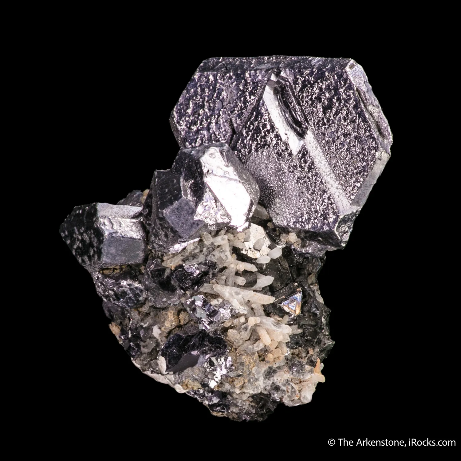 Galena (twinned) with Sphalerite and Quartz - image 7