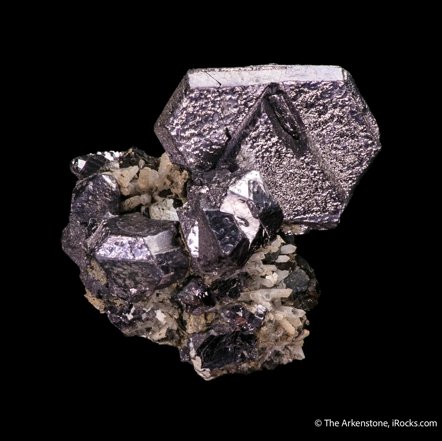 Galena (twinned) with Sphalerite and Quartz - image 3