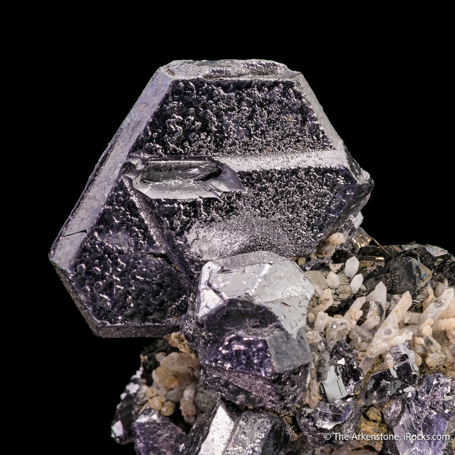 Galena (twinned) with Sphalerite and Quartz - image 6