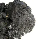 Galena (Unusual Habit) on Pyrite - image 2