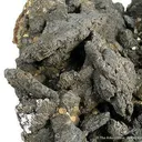 Galena (Unusual Habit) on Pyrite - image 3