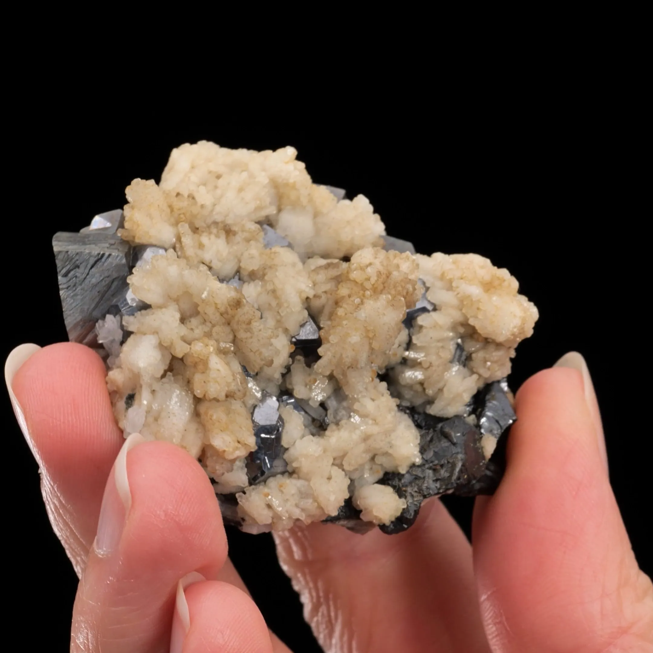 Galena with Arsenopyrite and Calcite - image 2