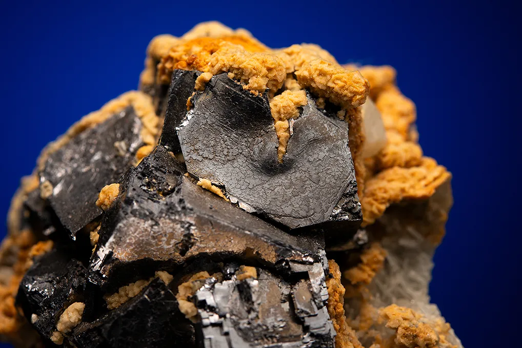 Galena with Barite and Quartz after Dolomite on Quartz - image 2