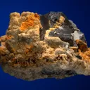 Galena with Barite and Quartz after Dolomite on Quartz - image 4