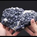 Galena with Calcite and Barite on Sphalerite - image 2