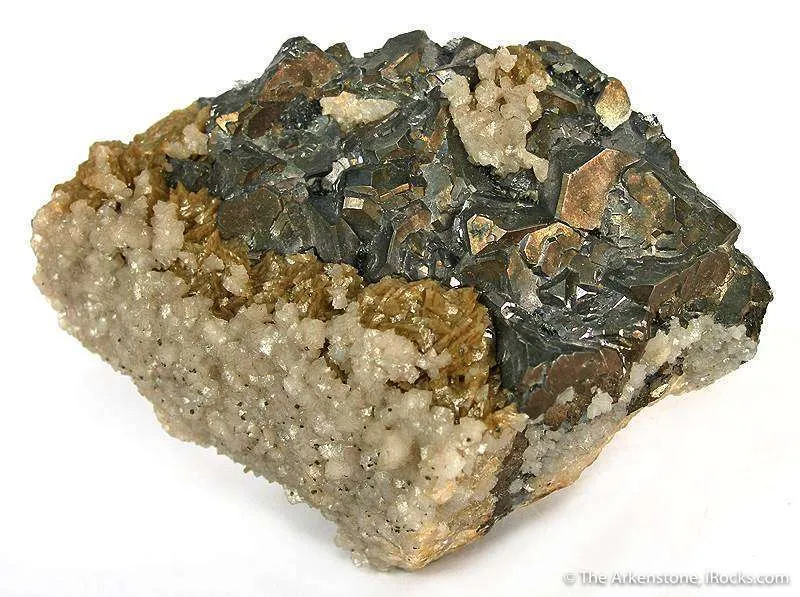 Galena With Calcite and Siderite image