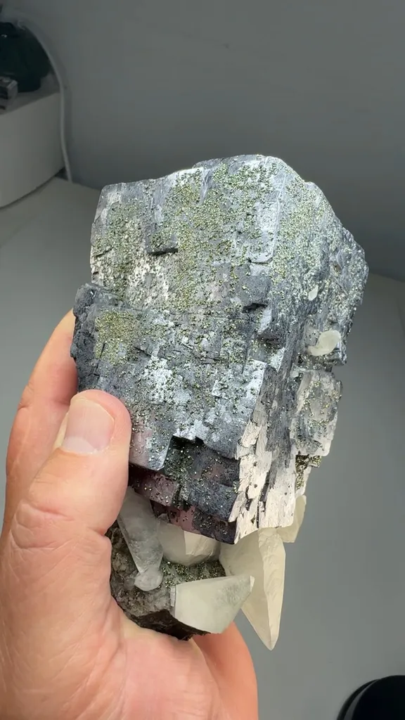 Galena with Calcite, Chalcopyrite - image 2