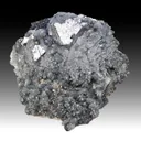 Galena with Calcite, Jamesonite - image 1