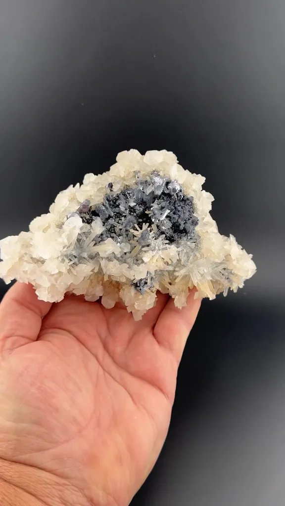 Galena with Calcite, Quartz image