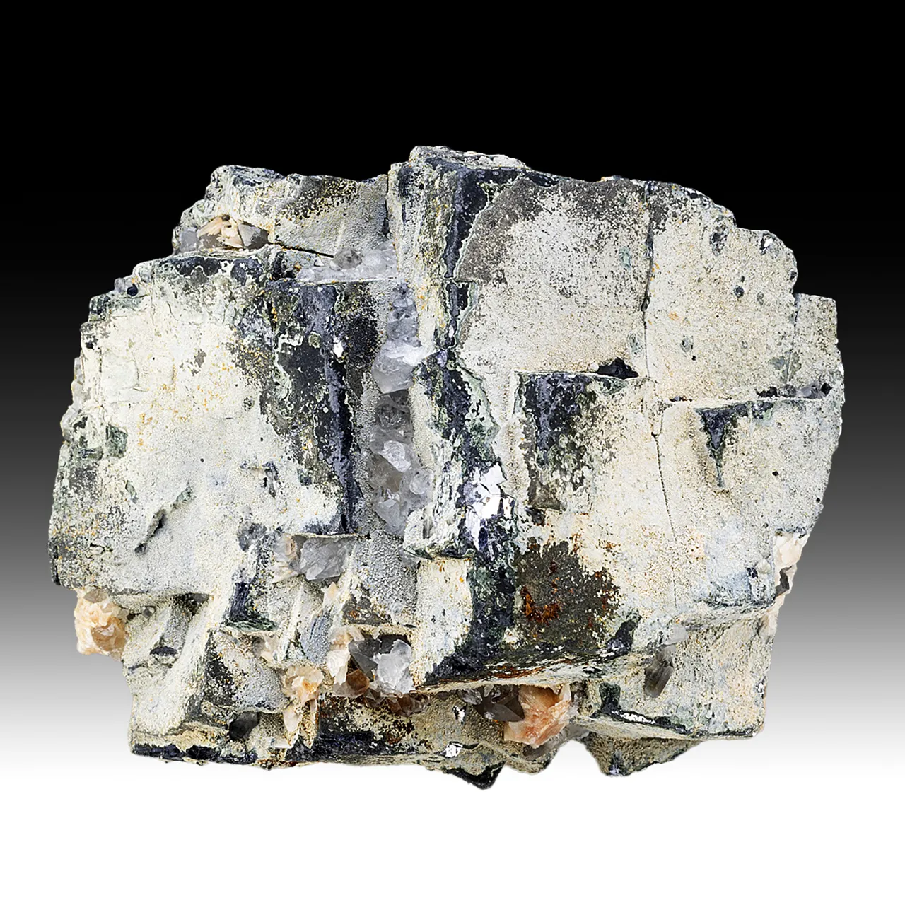 Galena with Cerussite, Plumbogummite, Quartz, Wulfenite - image 1