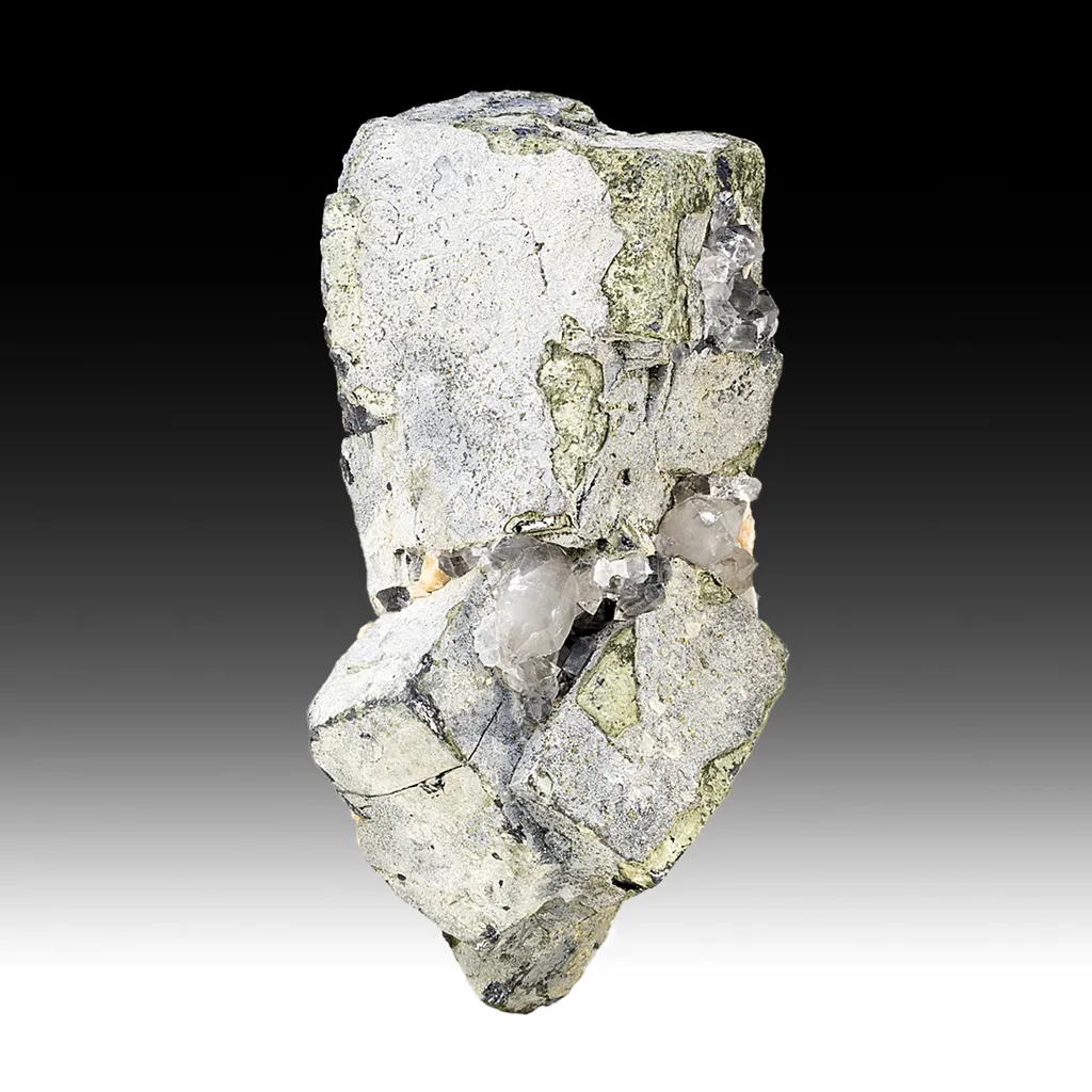 Galena with Cerussite, Plumbogummite, Quartz, Wulfenite image