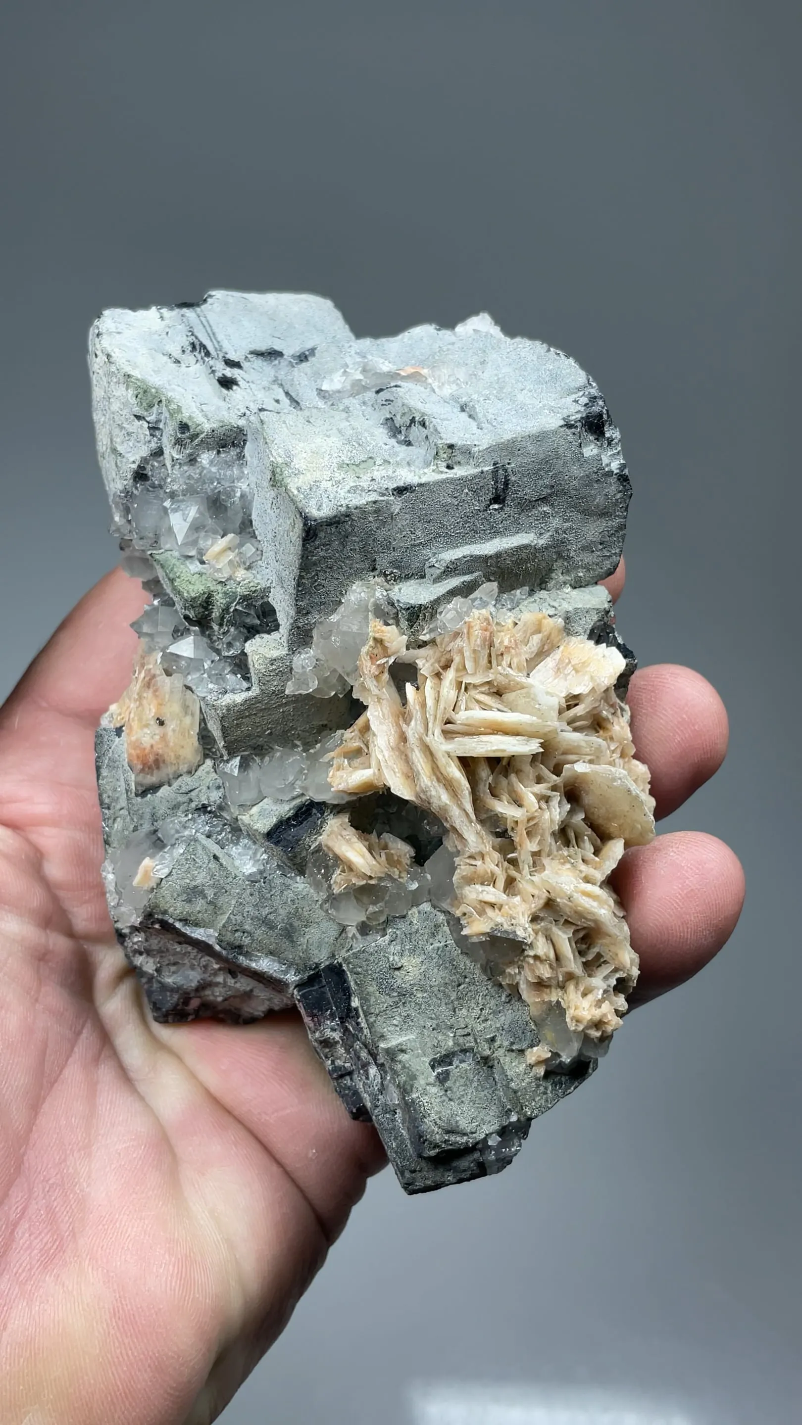 Galena with Cerussite, Plumbogummite, Quartz, Wulfenite - image 2
