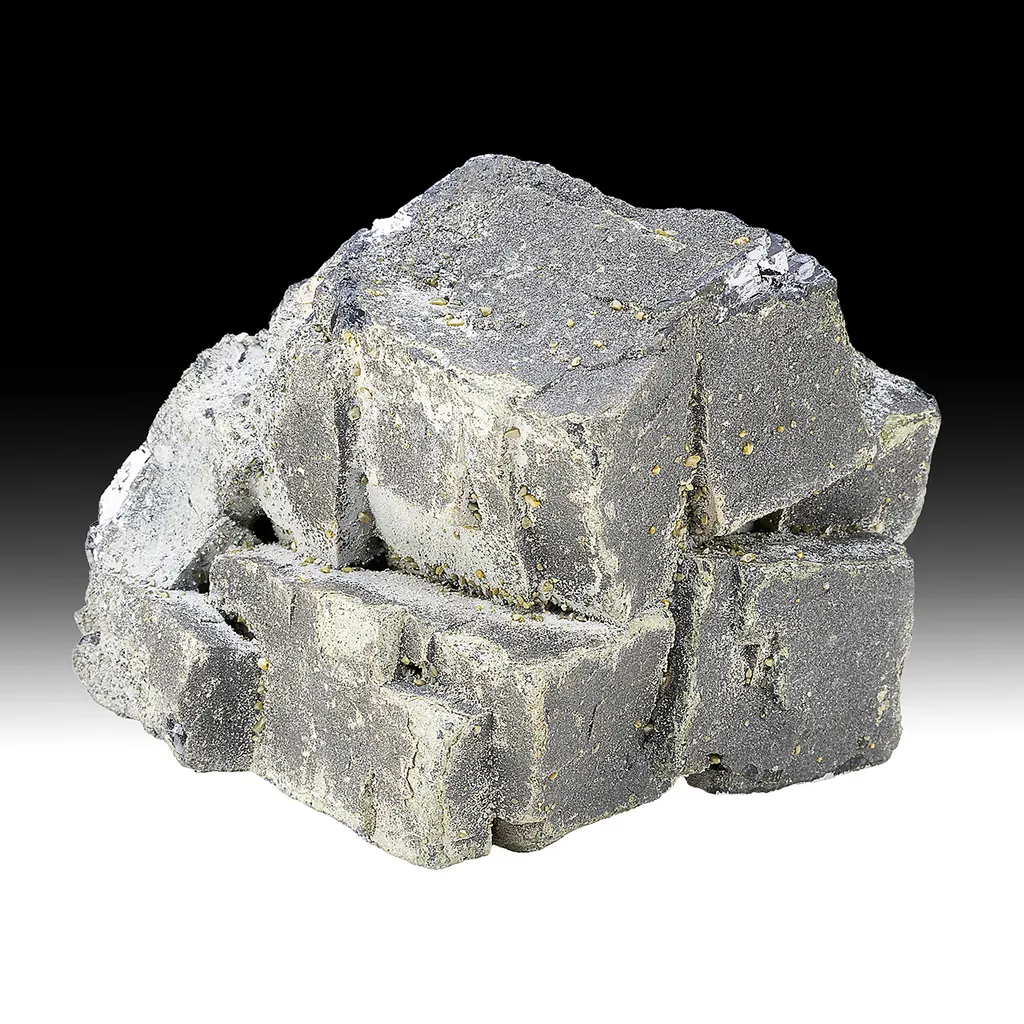 Galena with Cerussite, Plumbogummite, Quartz, Wulfenite image