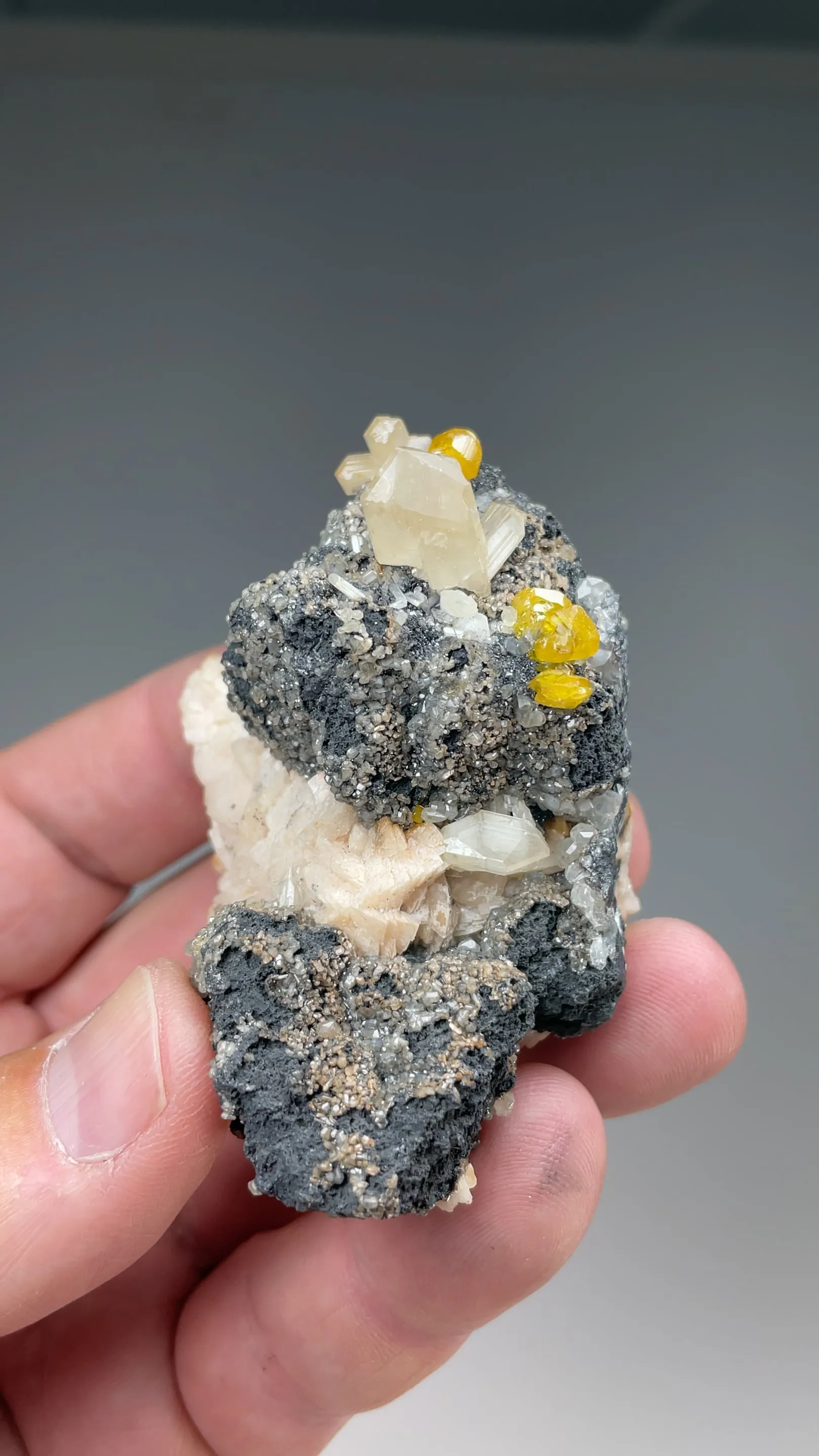 Galena with Cerussite, Wulfenite, Dolomite - image 2