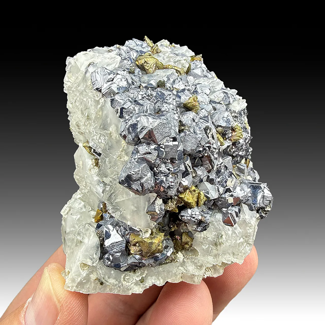 Galena with Chalcopyrite, Calcite - image 1