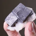 Galena with Chalcopyrite on Quartz - image 2