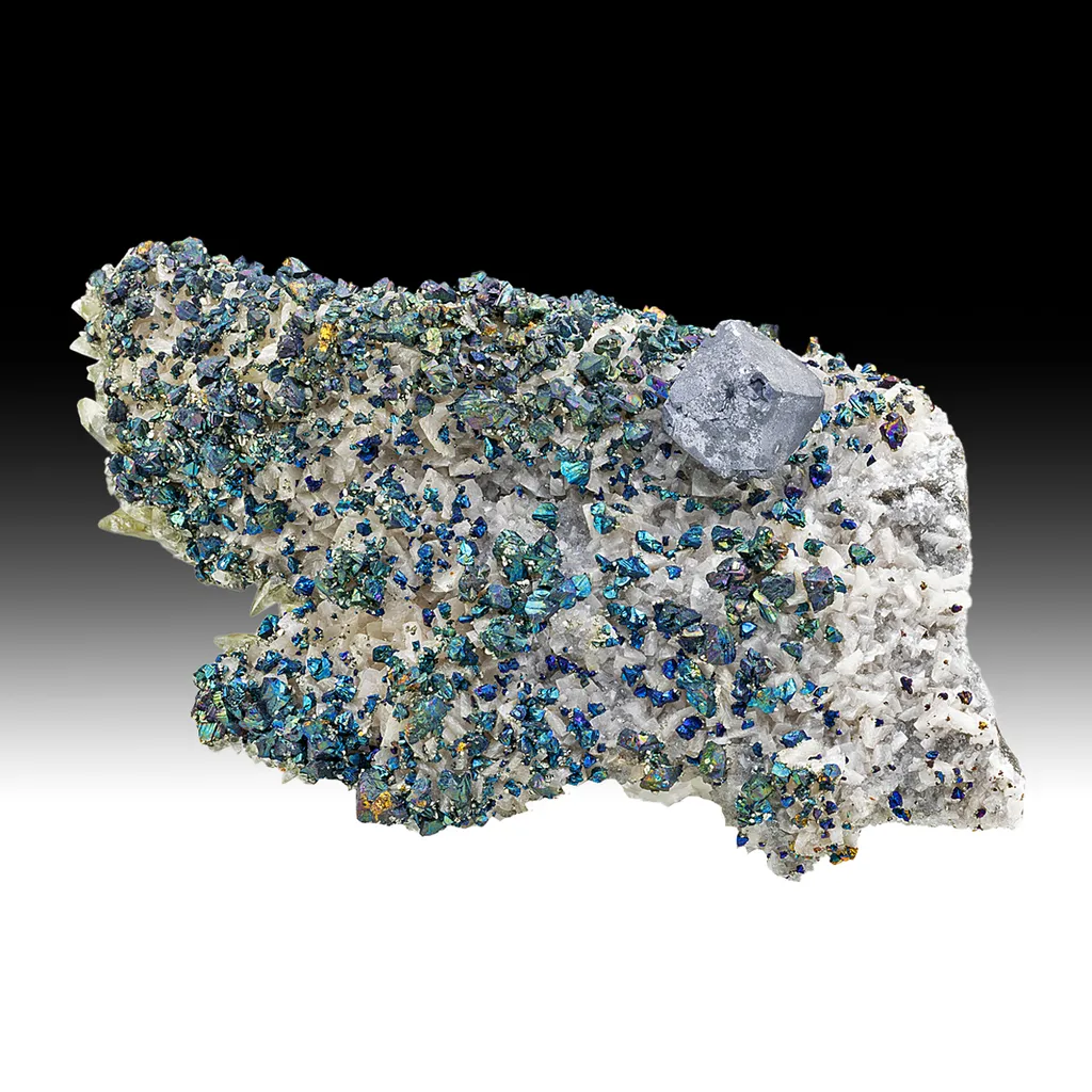 Galena with Chalcopyrite, Quartz, Dolomite image