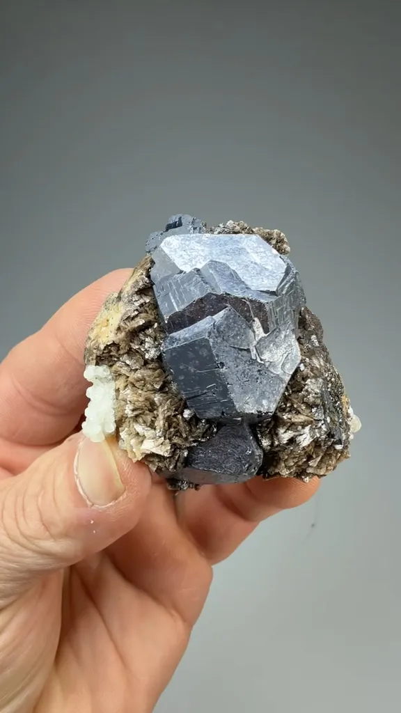 Galena with Dolomite, Calcite image